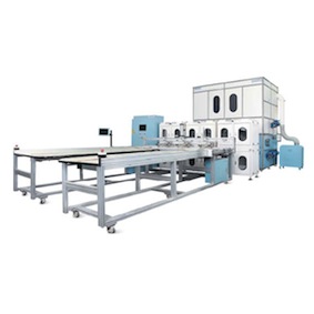 Fully automatic down feather quilt comforter filling machine with weighing system